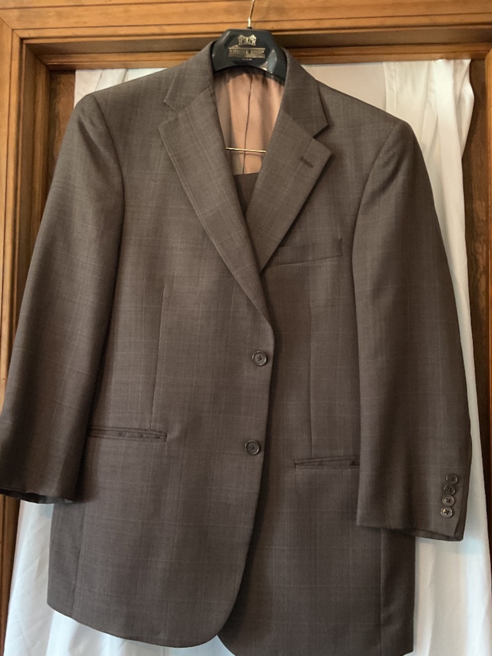 Palm Beach Brown Pinstriped Suit